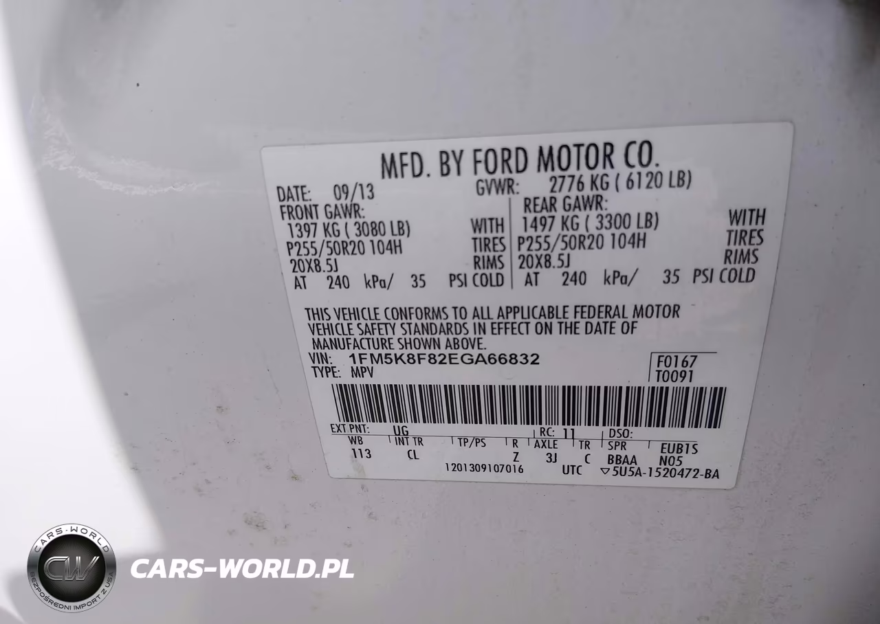 2014 Ford Explorer Limited VIN:1FM5K8F82EGA66832 - 9