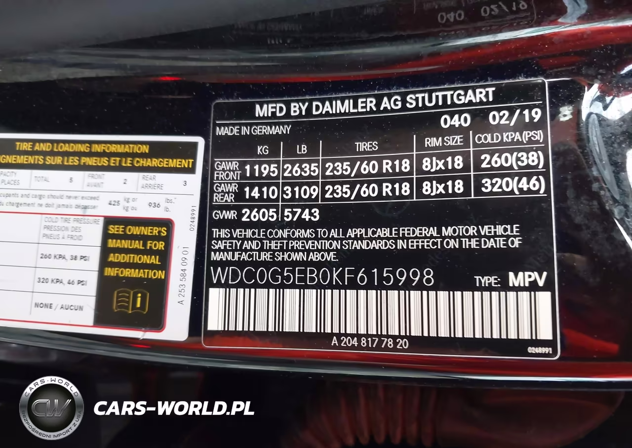 2019 Mercedes-Benz Glc 350E 4Matic VIN:WDC0G5EB0KF615998 - 9