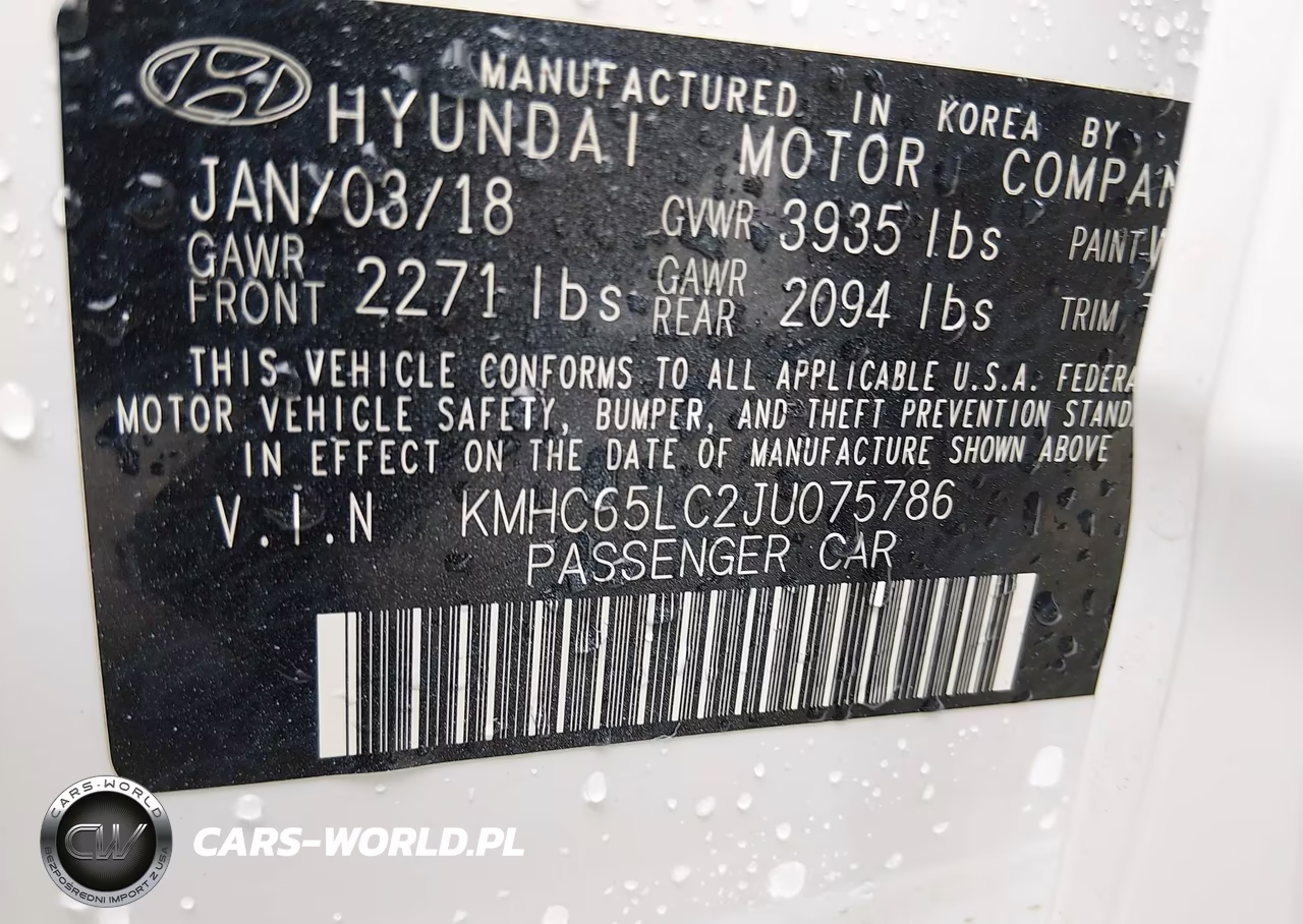 2018 Hyundai Ioniq Hybrid Blue VIN:KMHC65LC2JU075786 - 9