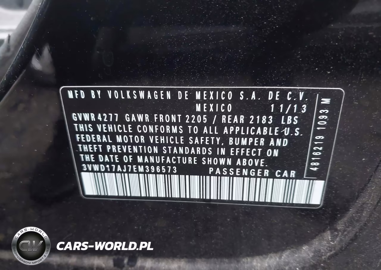 2014 Volkswagen Jetta 1.8T Se VIN:3VWD17AJ7EM396573 - 9