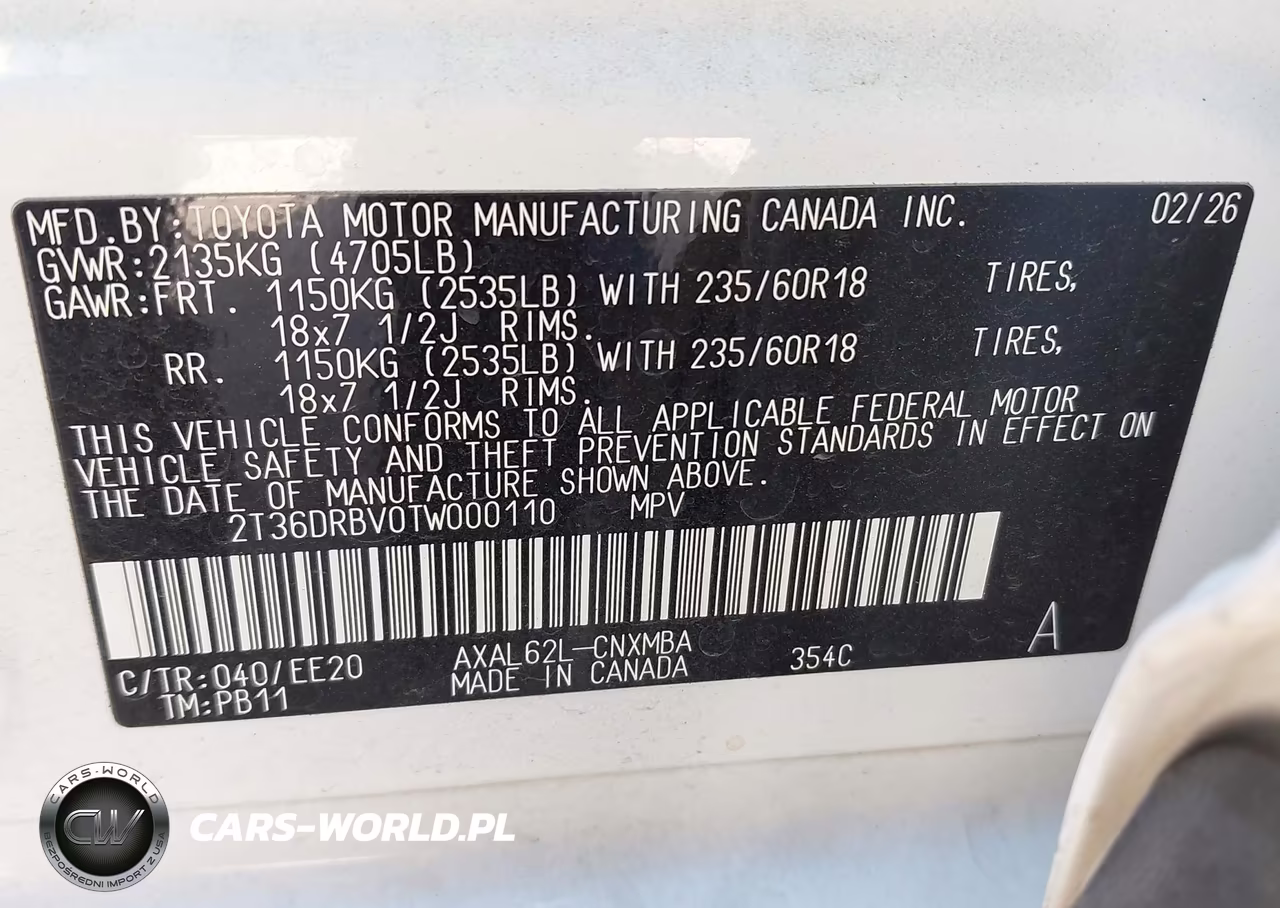 2026 Toyota Rav4 Xle Premium VIN:2T36DRBV0TW000110 - 9
