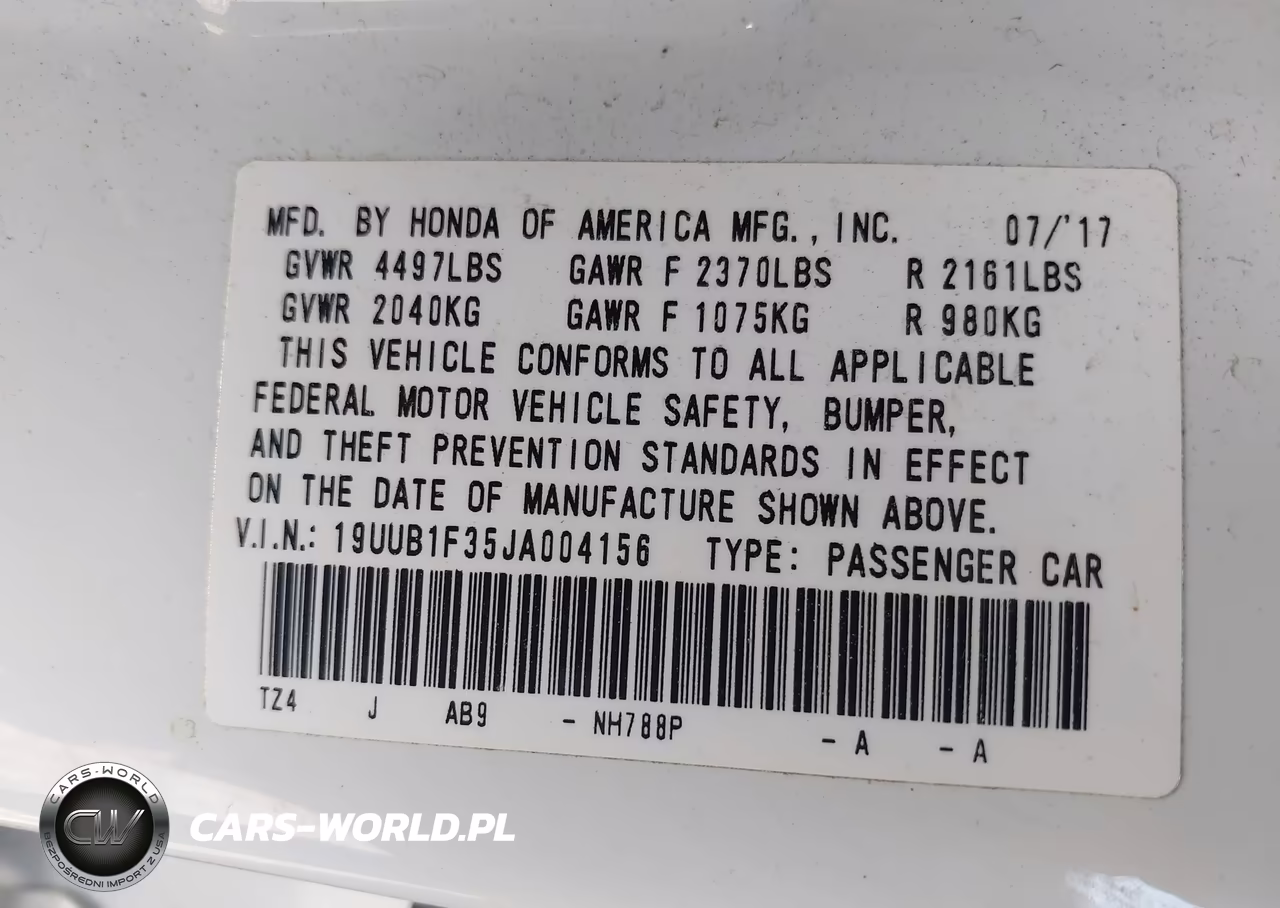 2018 Acura Tlx VIN:19UUB1F35JA004156 - 9
