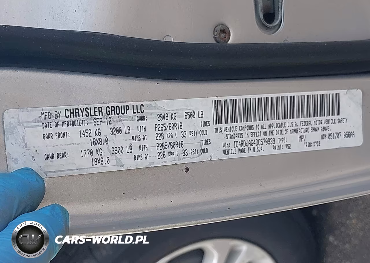 2013 Dodge Durango Sxt VIN:1C4RDJAG4DC570939 - 9
