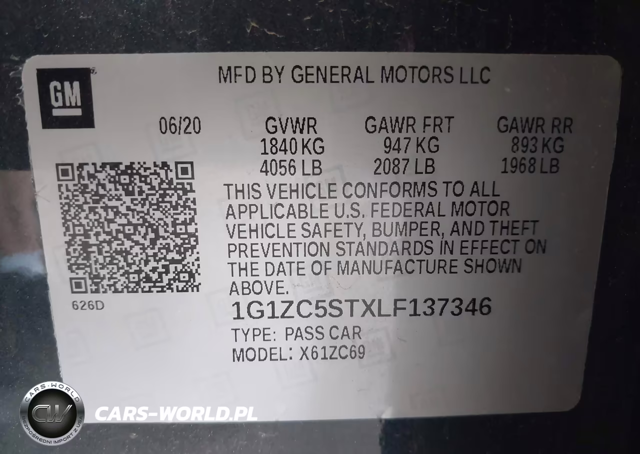 2020 Chevrolet Malibu Fwd 1Fl VIN:1G1ZC5STXLF137346 - 9