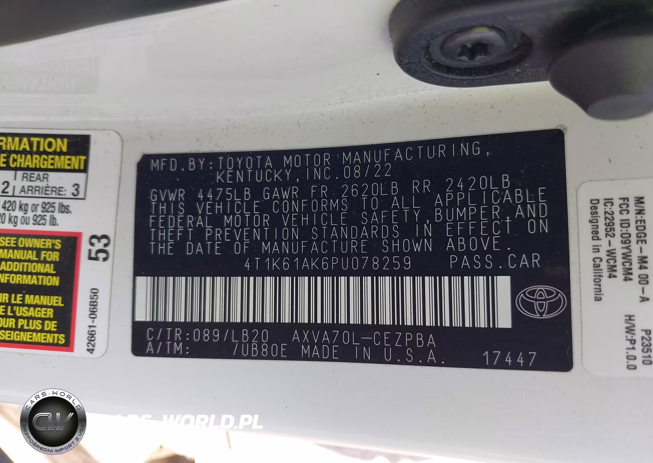 2023 Toyota Camry Xse VIN:4T1K61AK6PU078259 - 9