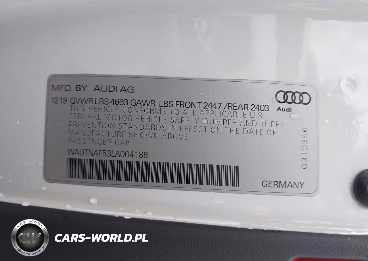2020 Audi A5 Premium Plus 45 Tfsi Quattro S Tronic VIN:WAUTNAF53LA004188 - 9