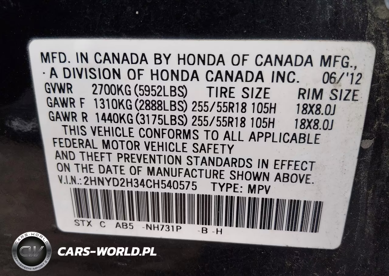 2012 Acura Mdx Technology Package VIN:2HNYD2H34CH540575 - 9