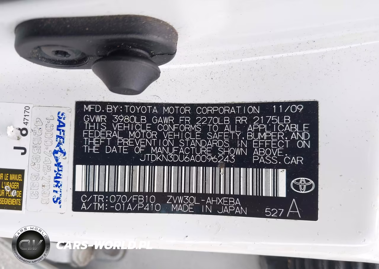 2010 Toyota Prius Iii VIN:JTDKN3DU6A0096243 - 9