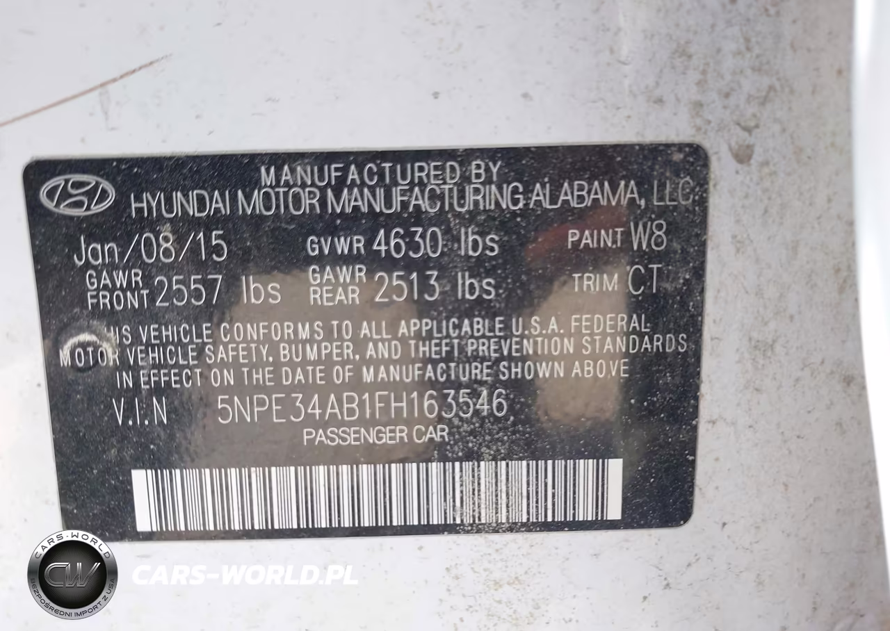 2015 Hyundai Sonata Limited 2.0T VIN:5NPE34AB1FH163546 - 9