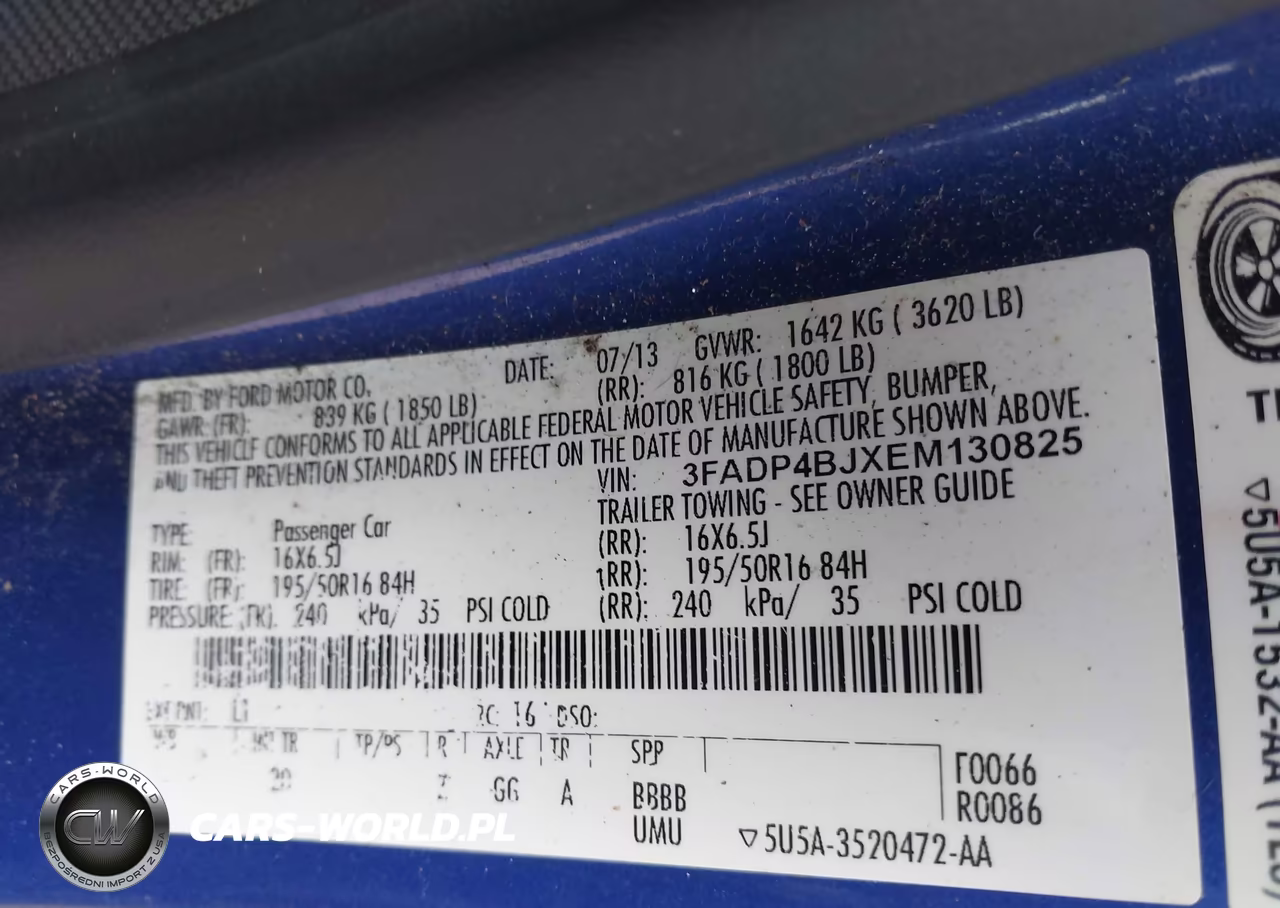 2014 Ford Fiesta Se VIN:3FADP4BJXEM130825 - 9