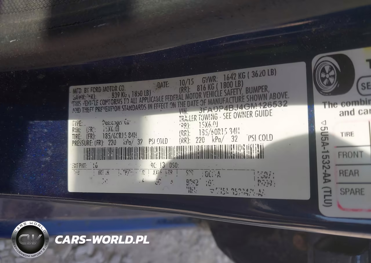 2016 Ford Fiesta Se VIN:3FADP4BJ4GM126532 - 9