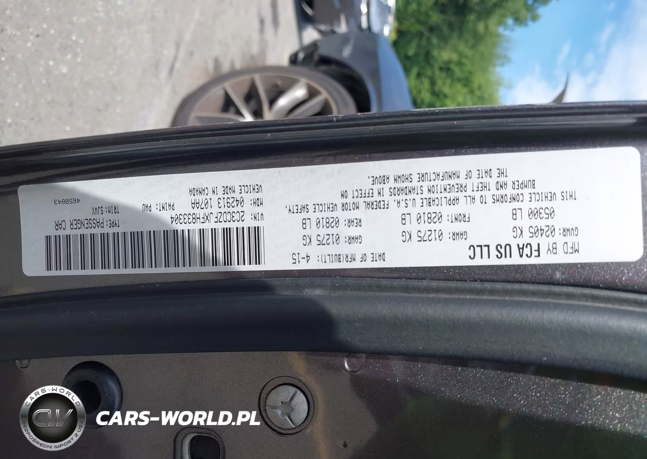 2015 Dodge Challenger R-T Scat Pack Shaker VIN:2C3CDZFJXFH833304 - 9