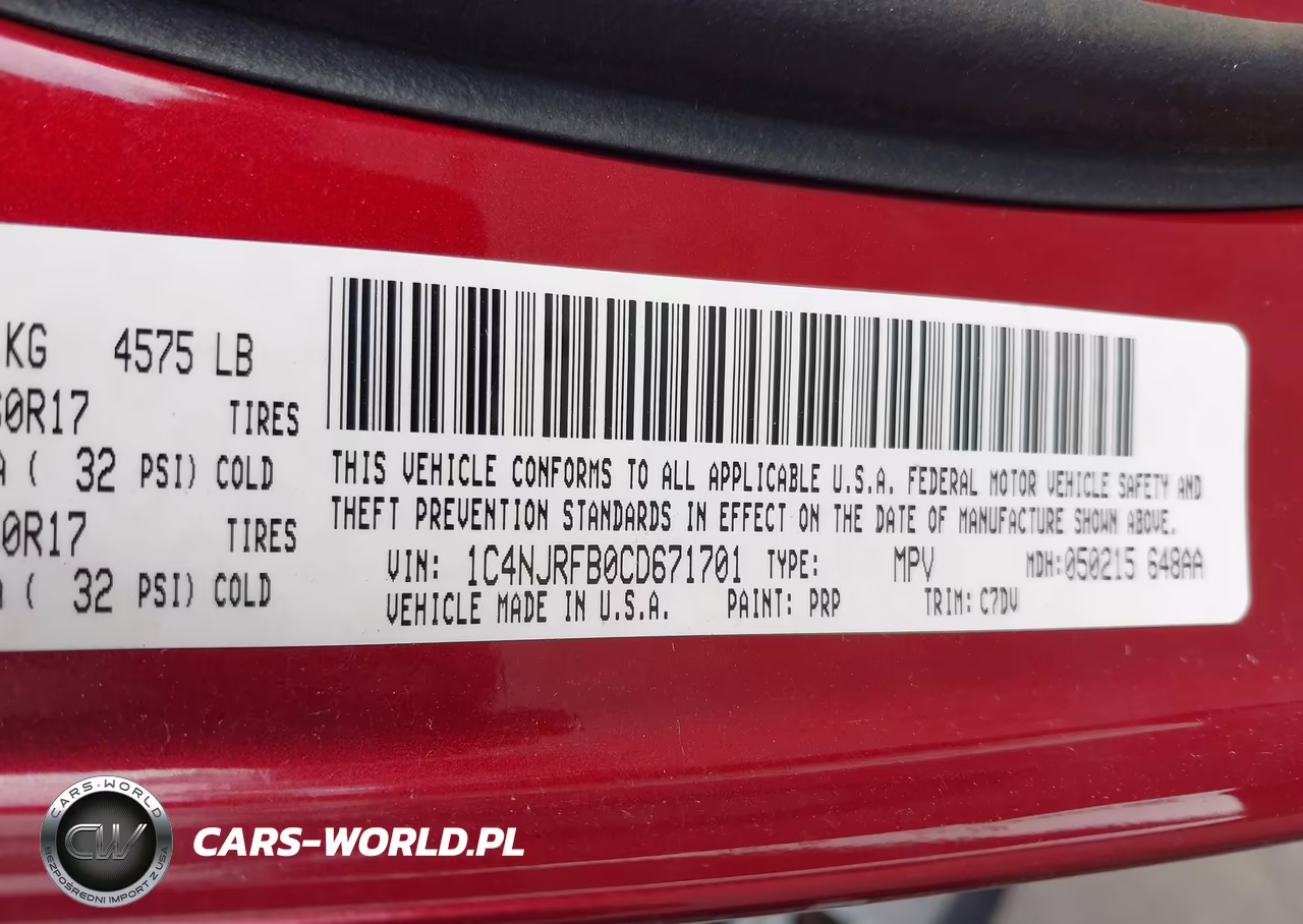 2012 Jeep Patriot Latitude VIN:1C4NJRFB0CD671701 - 9