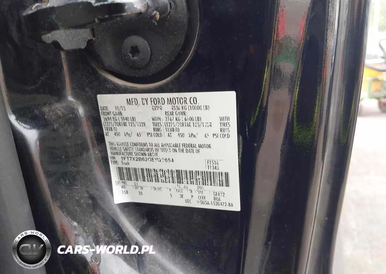 2016 Ford F-250 Xlt VIN:1FT7X2B62GEB22654 - 9