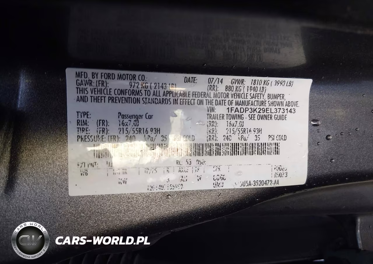 2014 Ford Focus Se VIN:1FADP3K29EL373143 - 9