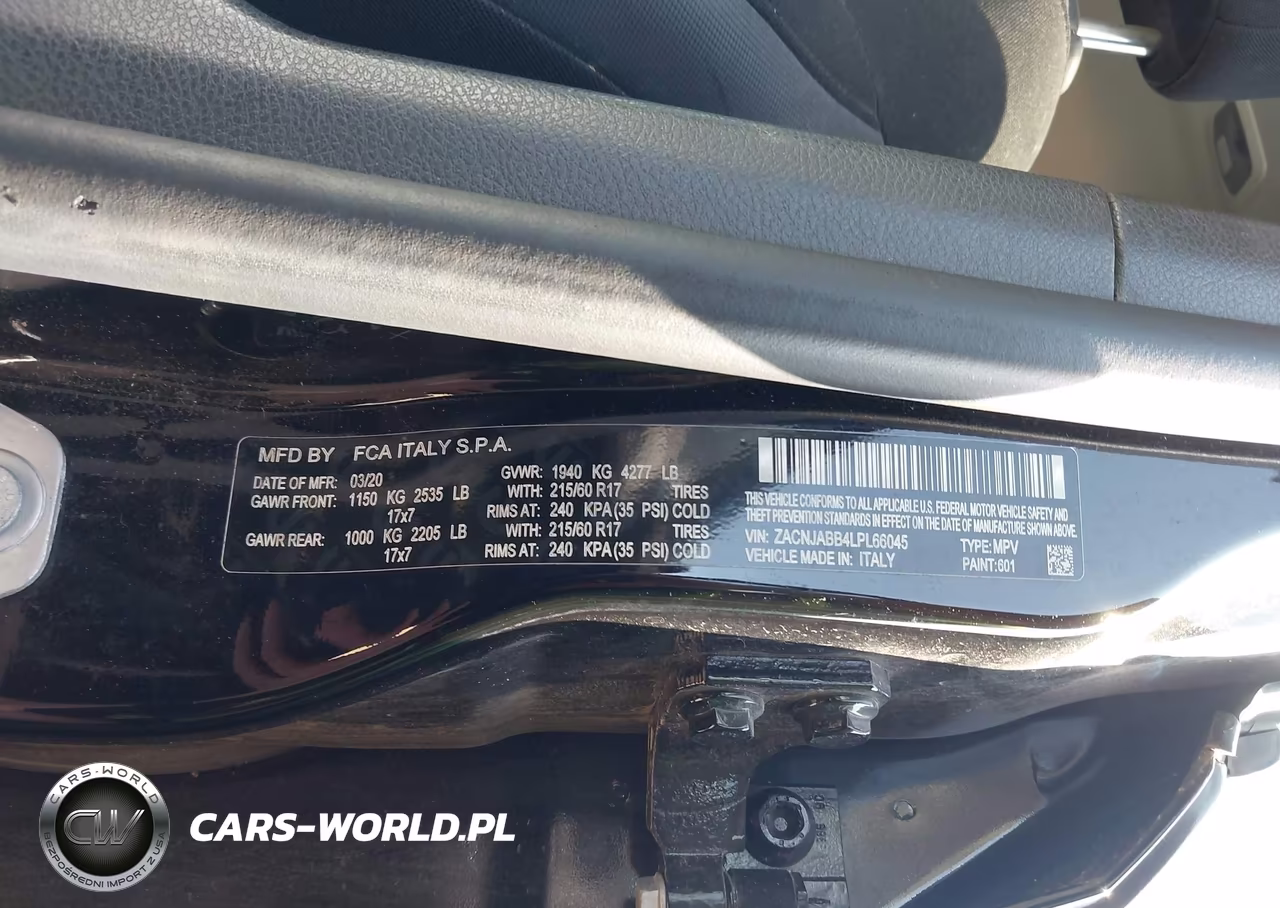 2020 Jeep Renegade Altitude Fwd VIN:ZACNJABB4LPL66045 - 9