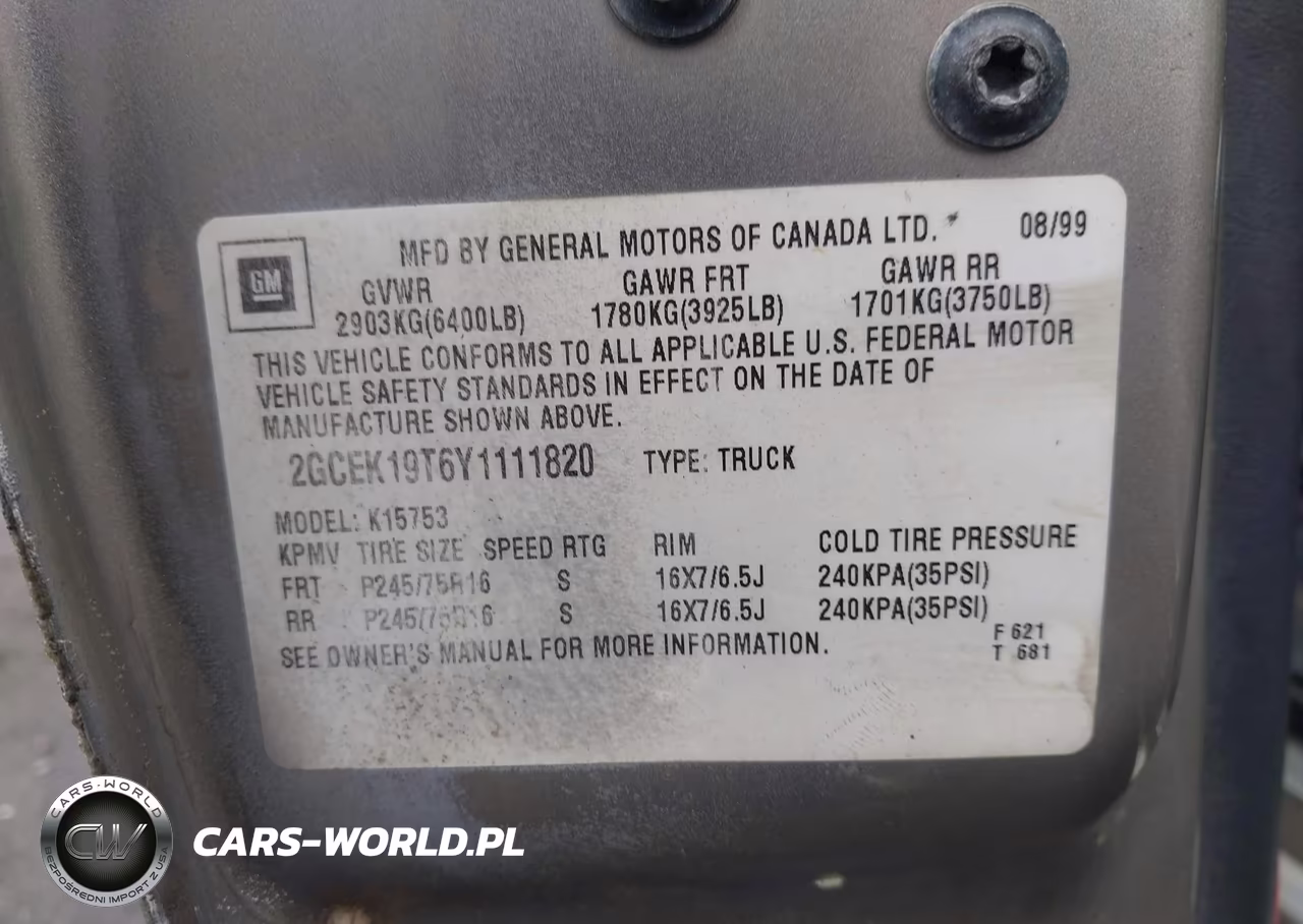 2000 Chevrolet Silverado 1500 Ls VIN:2GCEK19T6Y1111820 - 9