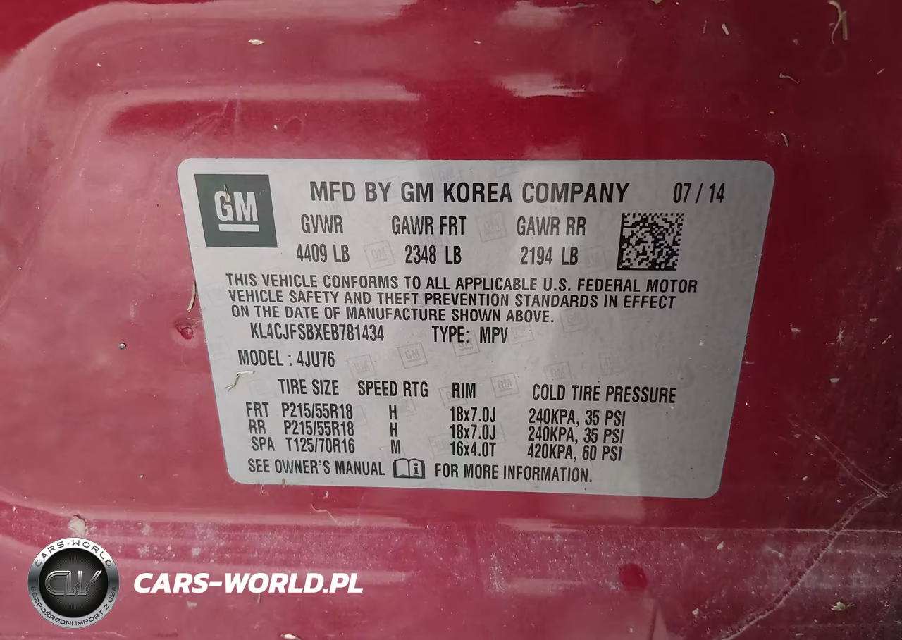 2014 Buick Encore Convenience VIN:KL4CJFSBXEB781434 - 9
