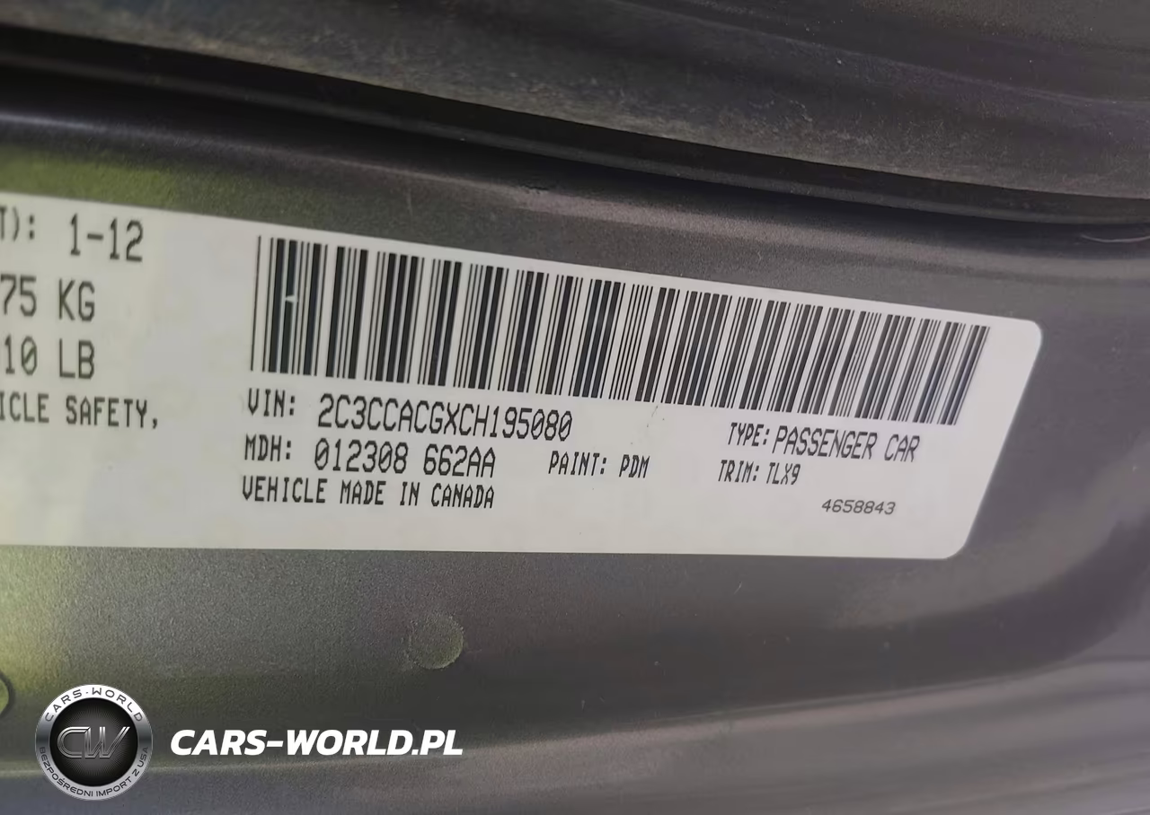 2012 Chrysler 300 Limited VIN:2C3CCACGXCH195080 - 9