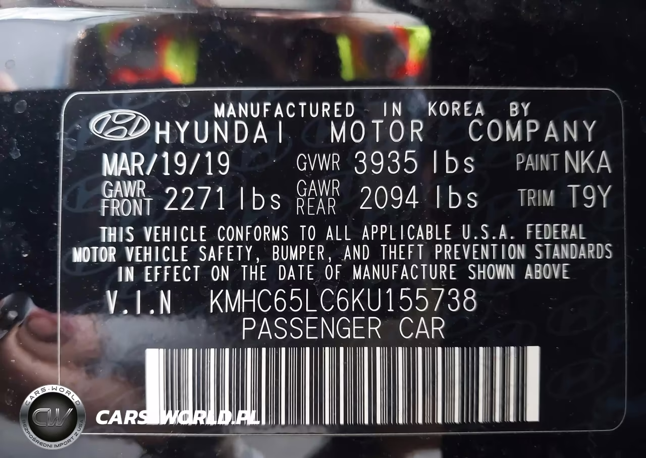 2019 Hyundai Ioniq Hybrid Blue VIN:KMHC65LC6KU155738 - 9
