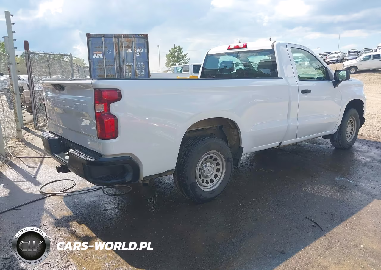 2021 Chevrolet Silverado 1500 2Wd Long Bed Wt VIN:3GCNWAEH3MG341807 - 4