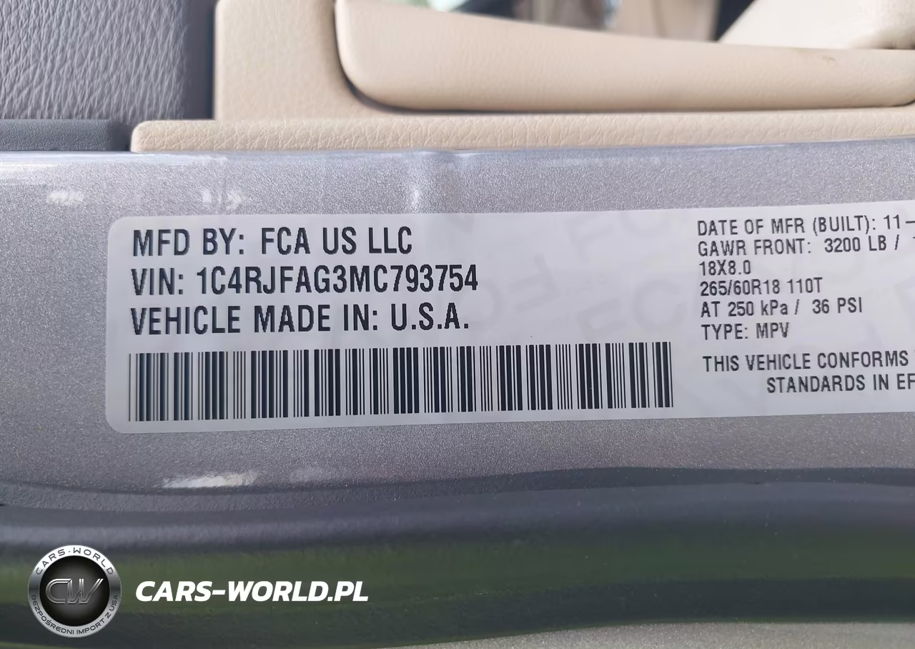 2021 Jeep Grand Cherokee Laredo E 4X4 VIN:1C4RJFAG3MC793754 - 9