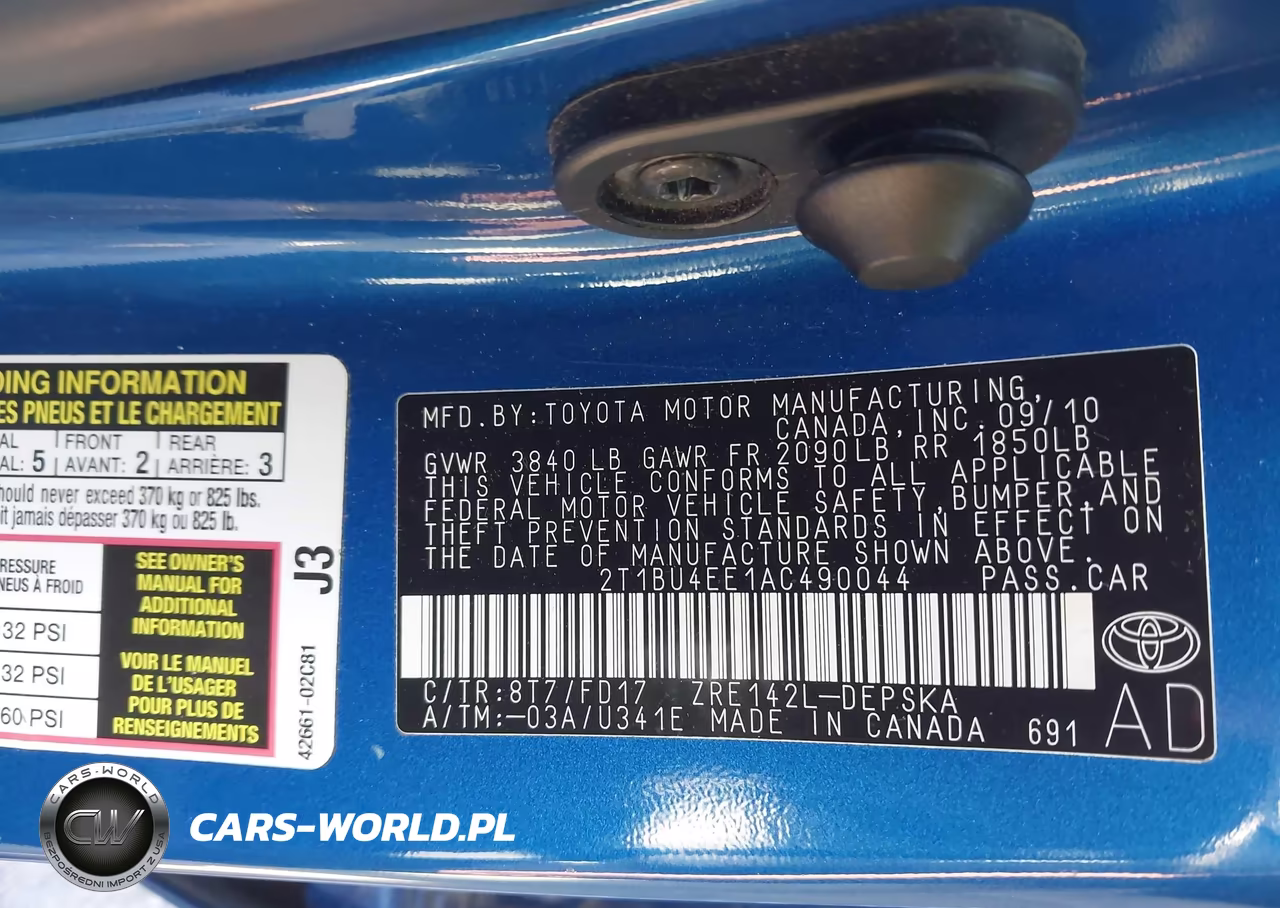 2010 Toyota Corolla S VIN:2T1BU4EE1AC490044 - 9