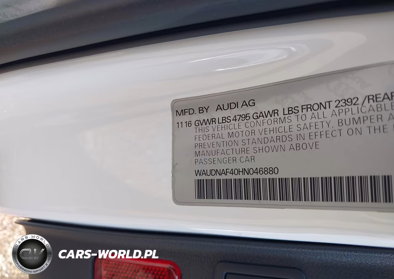 2017 Audi A4 Season Of Audi Premium VIN:WAUDNAF40HN046880 - 9
