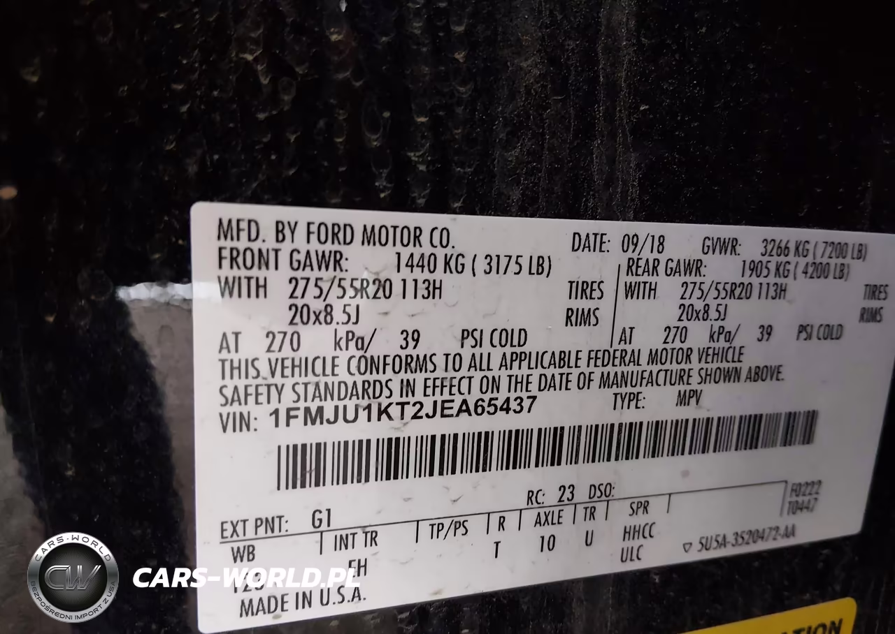 2018 Ford Expedition Limited VIN:1FMJU1KT2JEA65437 - 9
