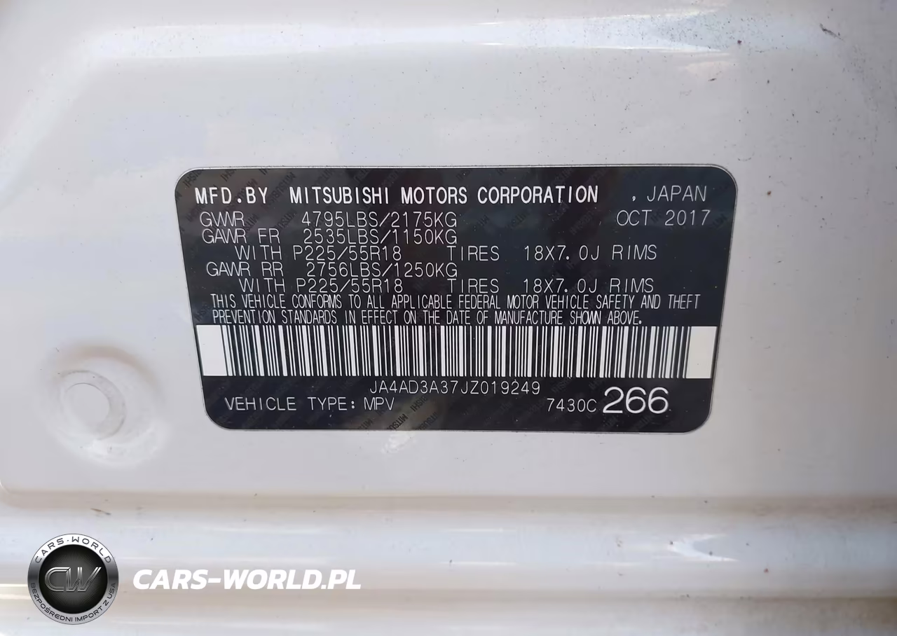 2018 Mitsubishi Outlander Le VIN:JA4AD3A37JZ019249 - 9