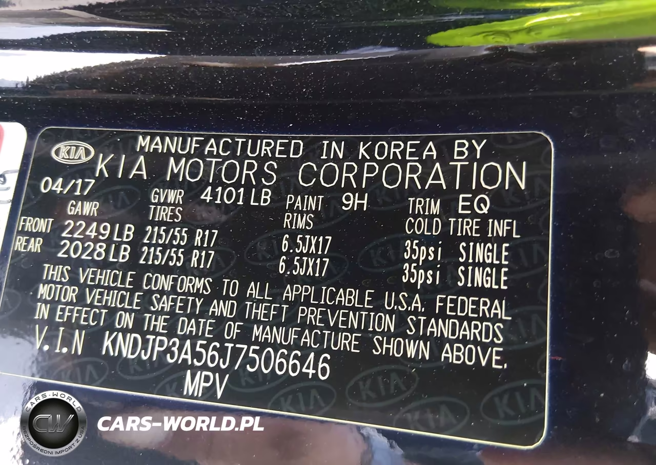 2018 Kia Soul + VIN:KNDJP3A56J7506646 - 9