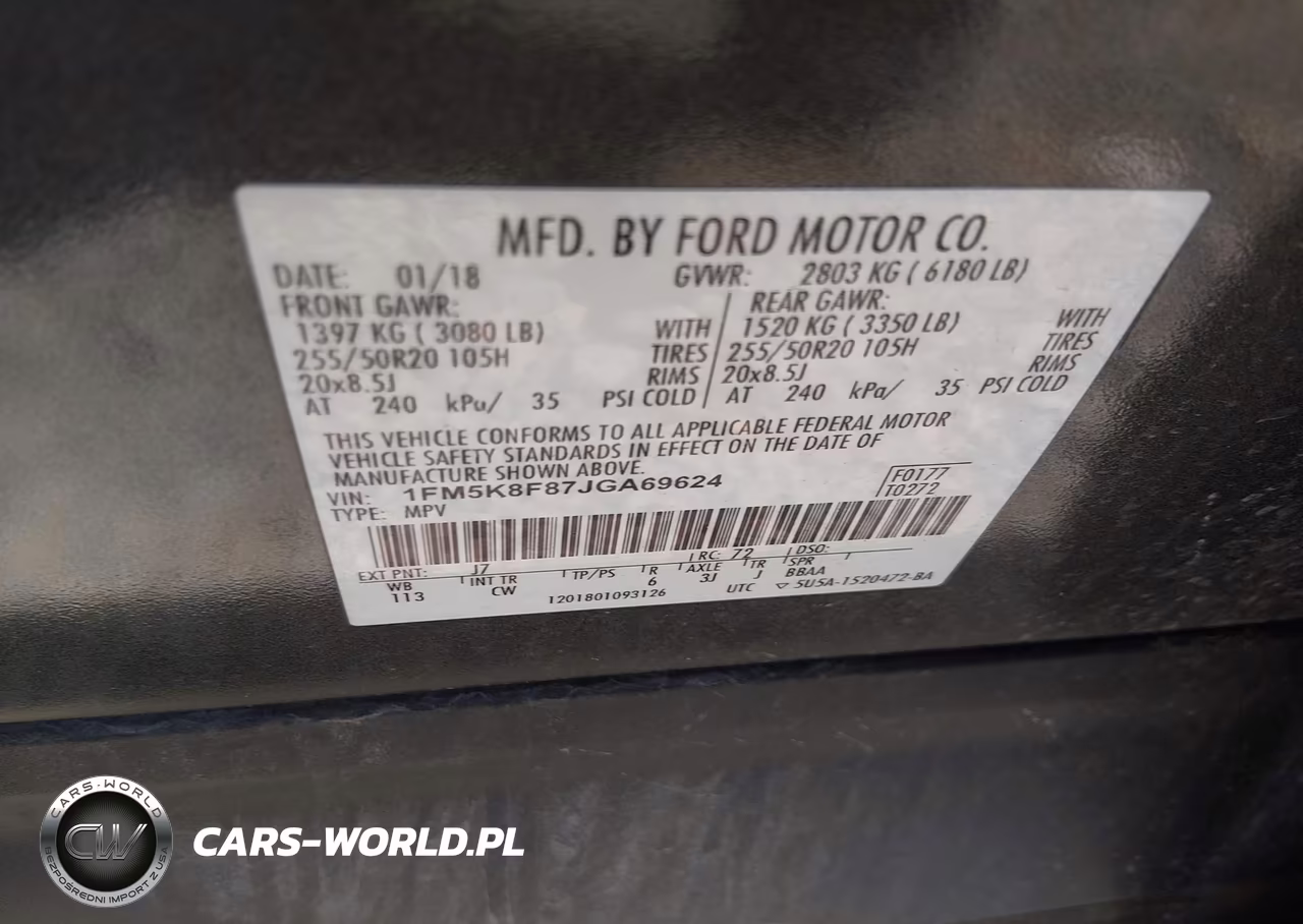 2018 Ford Explorer Limited VIN:1FM5K8F87JGA69624 - 9