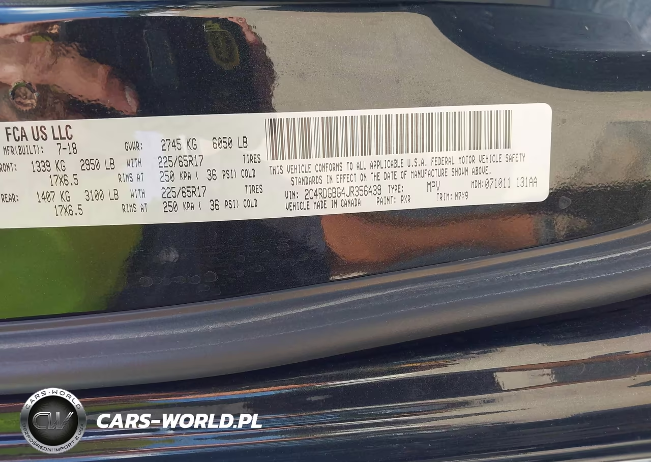 2018 Dodge Grand Caravan Se Plus VIN:2C4RDGBG4JR356439 - 9