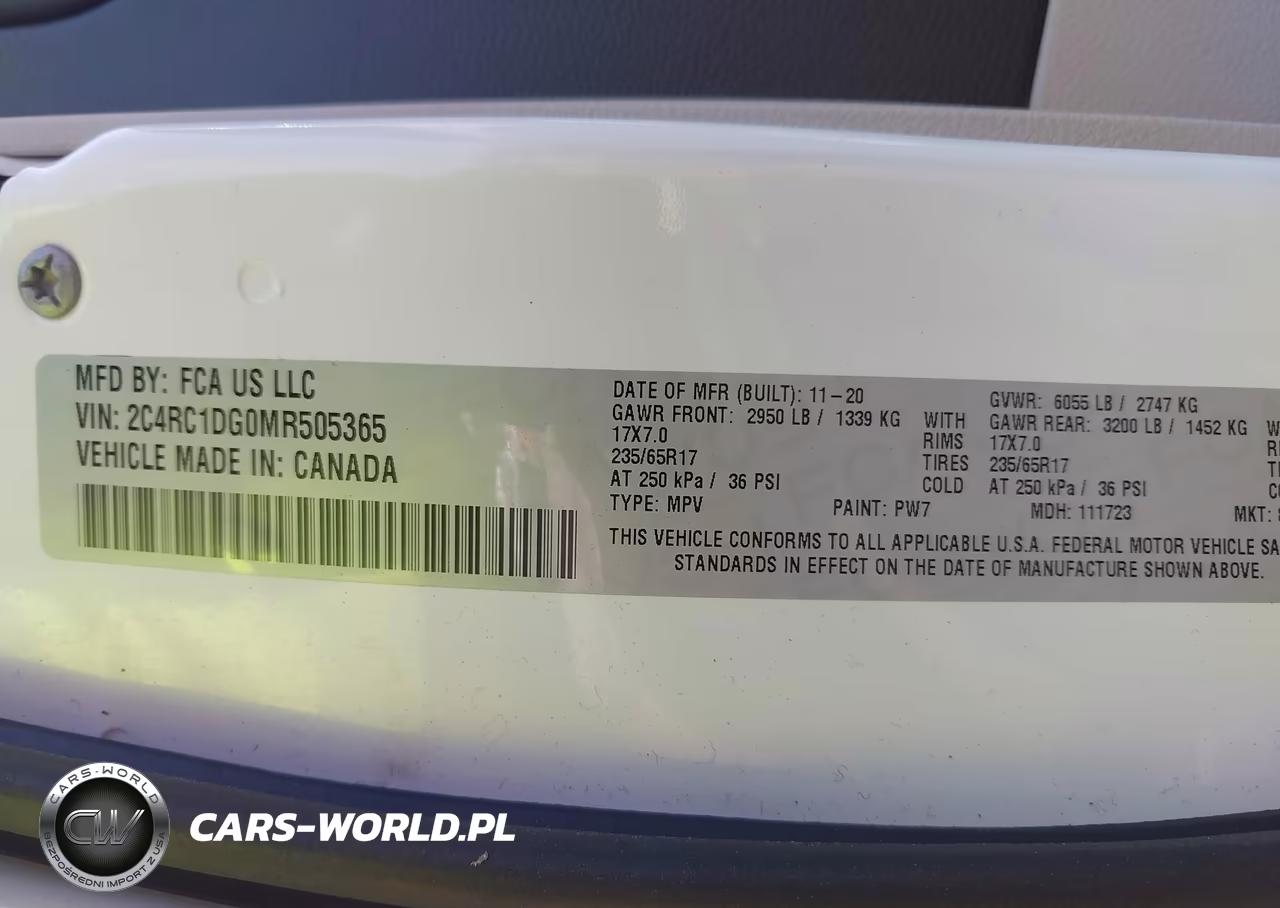 2021 Chrysler Voyager Lxi VIN:2C4RC1DG0MR505365 - 9