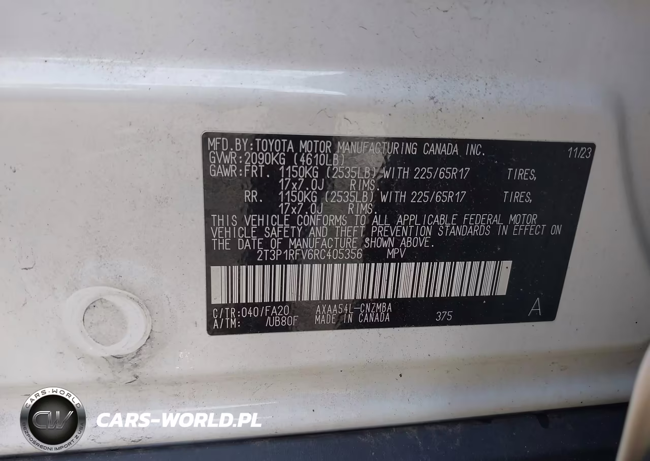 2024 Toyota Rav4 Xle VIN:2T3P1RFV6RC405356 - 9