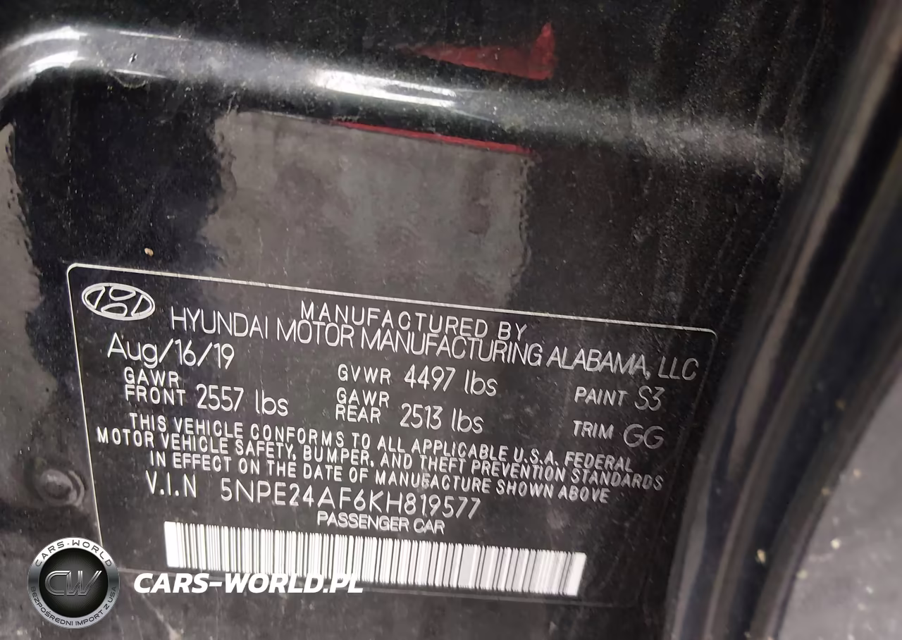 2019 Hyundai Sonata Se VIN:5NPE24AF6KH819577 - 9