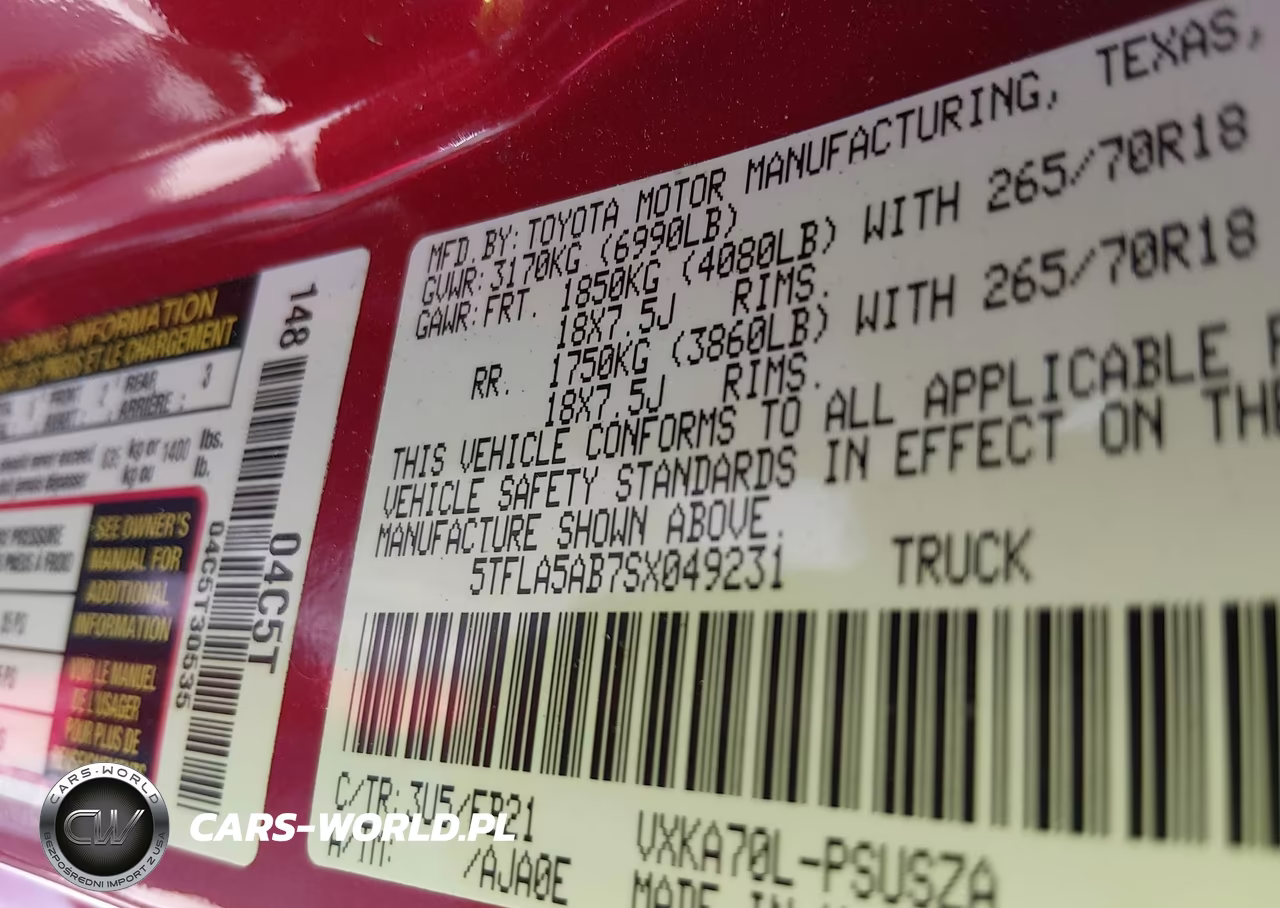 2025 Toyota Tundra Sr5 VIN:5TFLA5AB7SX049231 - 9