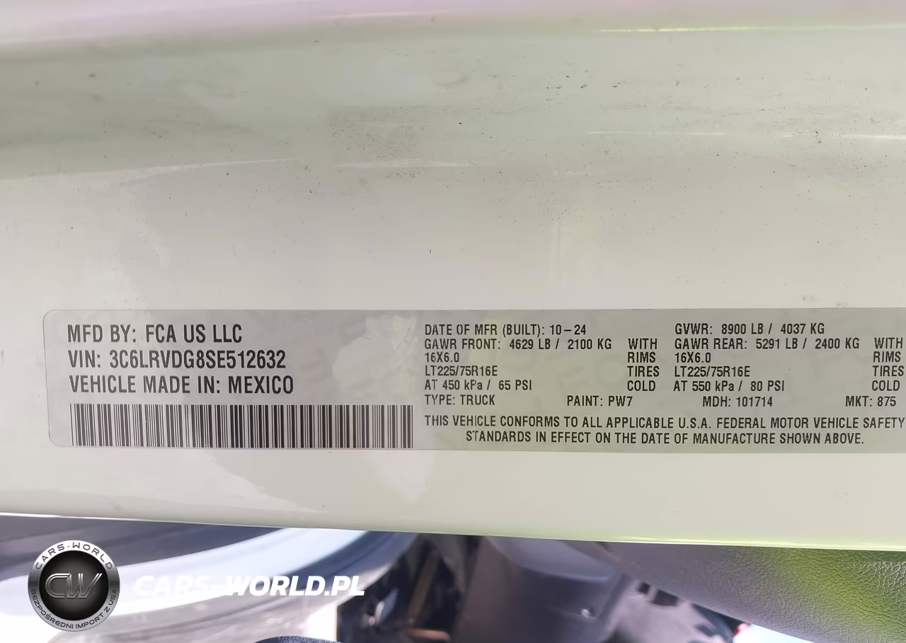 2025 Ram Promaster 2500 Tradesman High Roof 159 Wb W-Pass Seat VIN:3C6LRVDG8SE512632 - 4