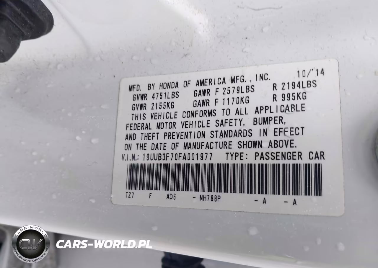 2015 Acura Tlx V6 Advance VIN:19UUB3F70FA001977 - 9