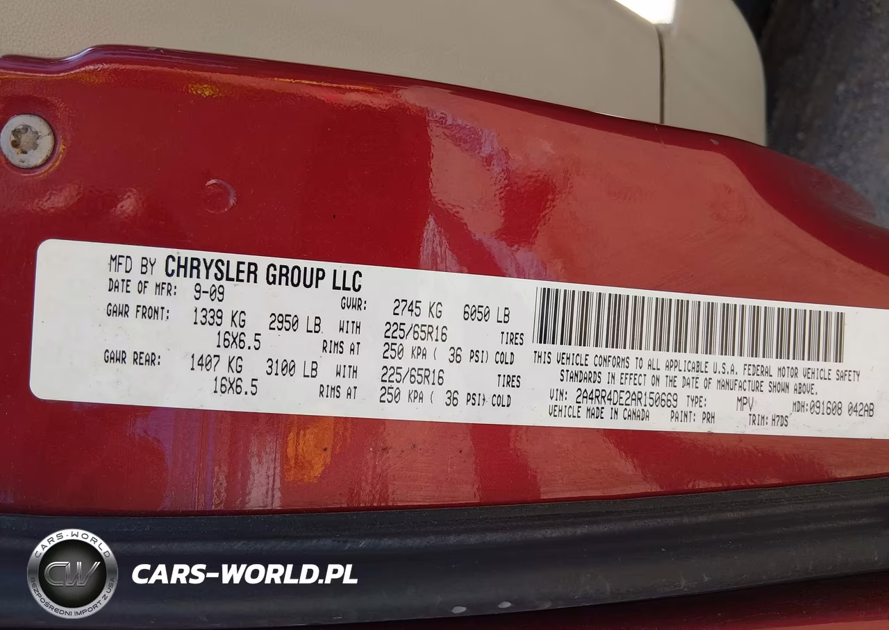 2010 Chrysler Town & Country Lx VIN:2A4RR4DE2AR150669 - 9
