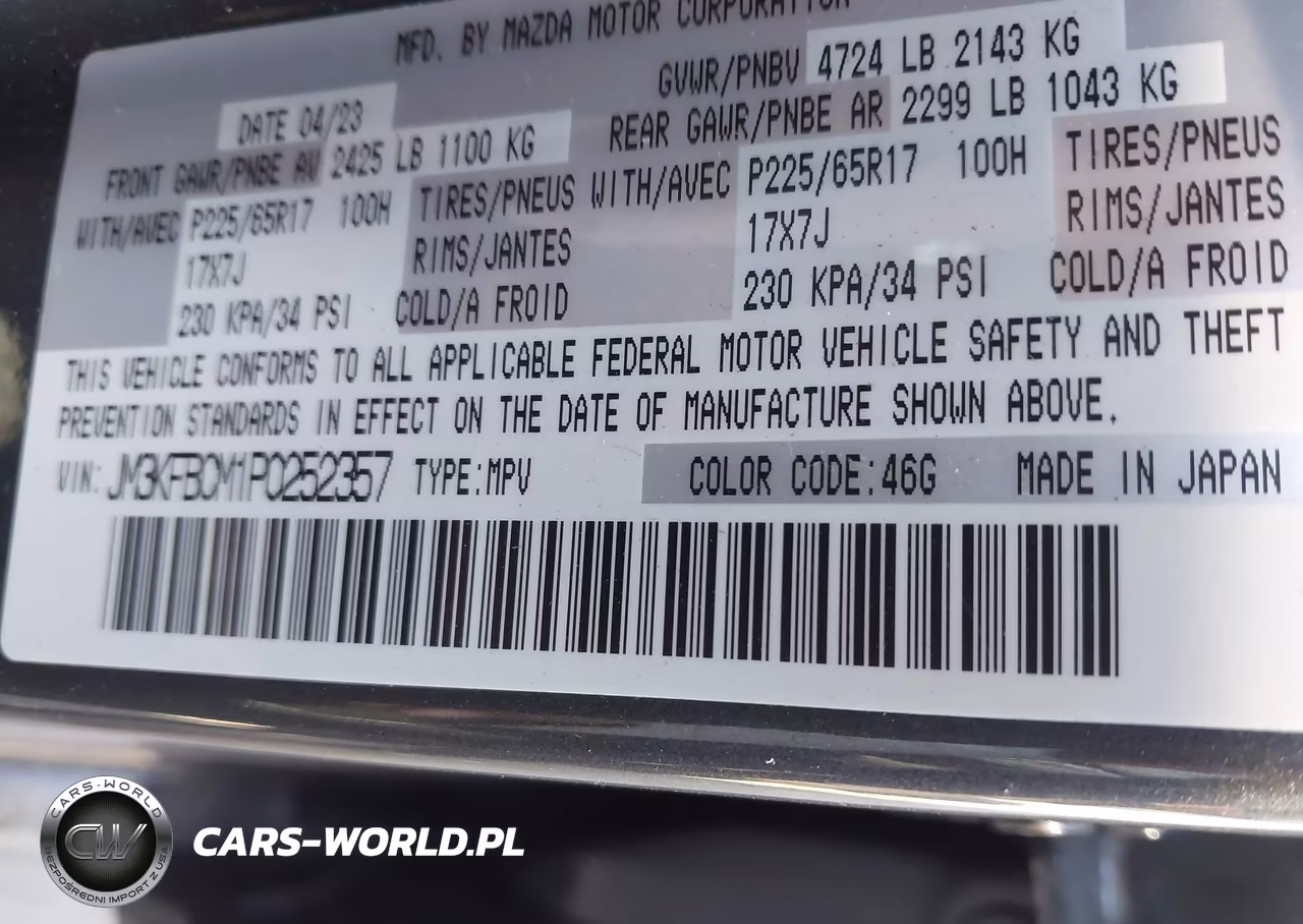 2023 Mazda Cx-5 2.5 S Preferred VIN:JM3KFBCM1P0252357 - 9