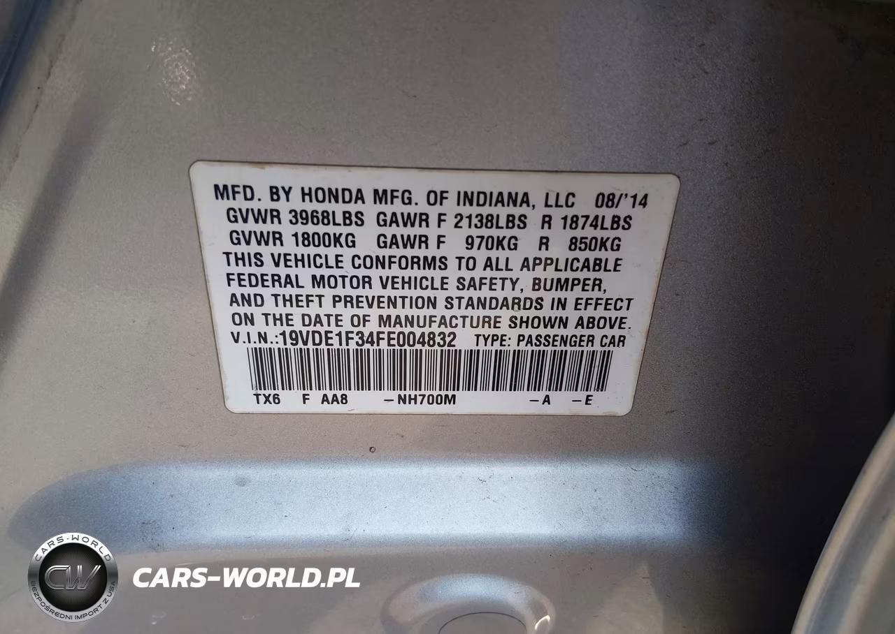 2015 Acura Ilx 2.0L VIN:19VDE1F34FE004832 - 9