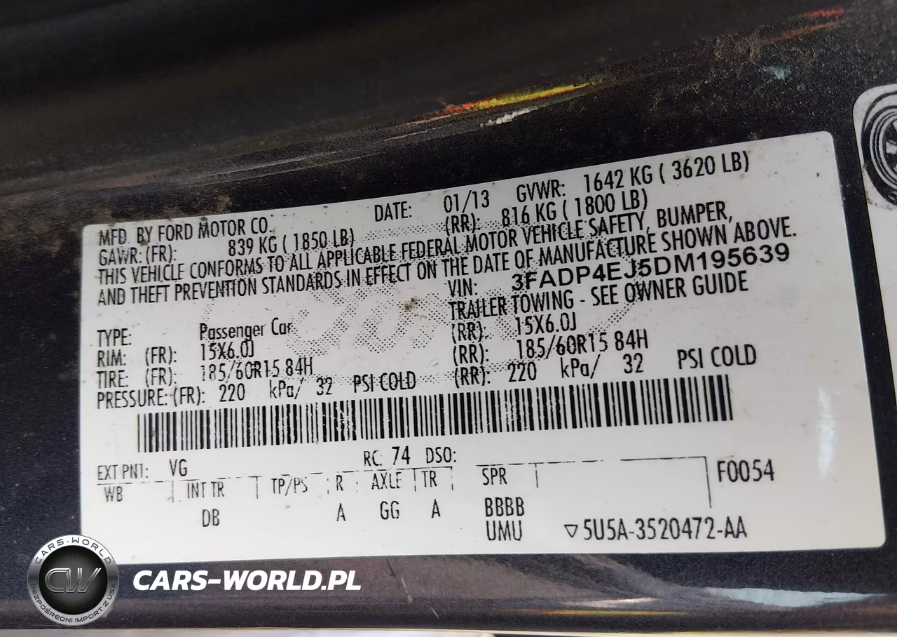2013 Ford Fiesta Se VIN:3FADP4EJ5DM195639 - 9