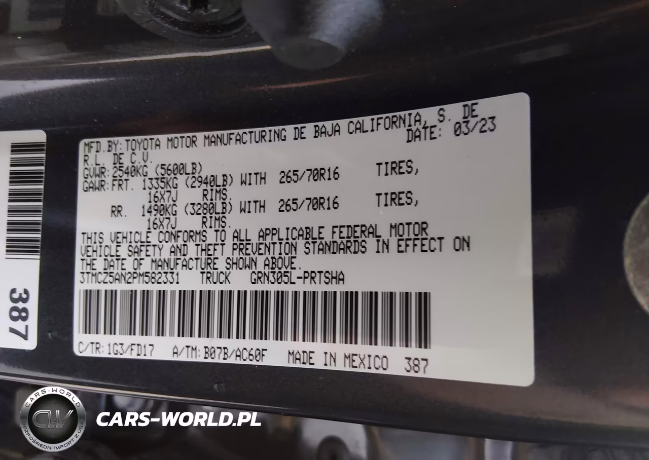2023 Toyota Tacoma Trd Off Road VIN:3TMCZ5AN2PM582331 - 9