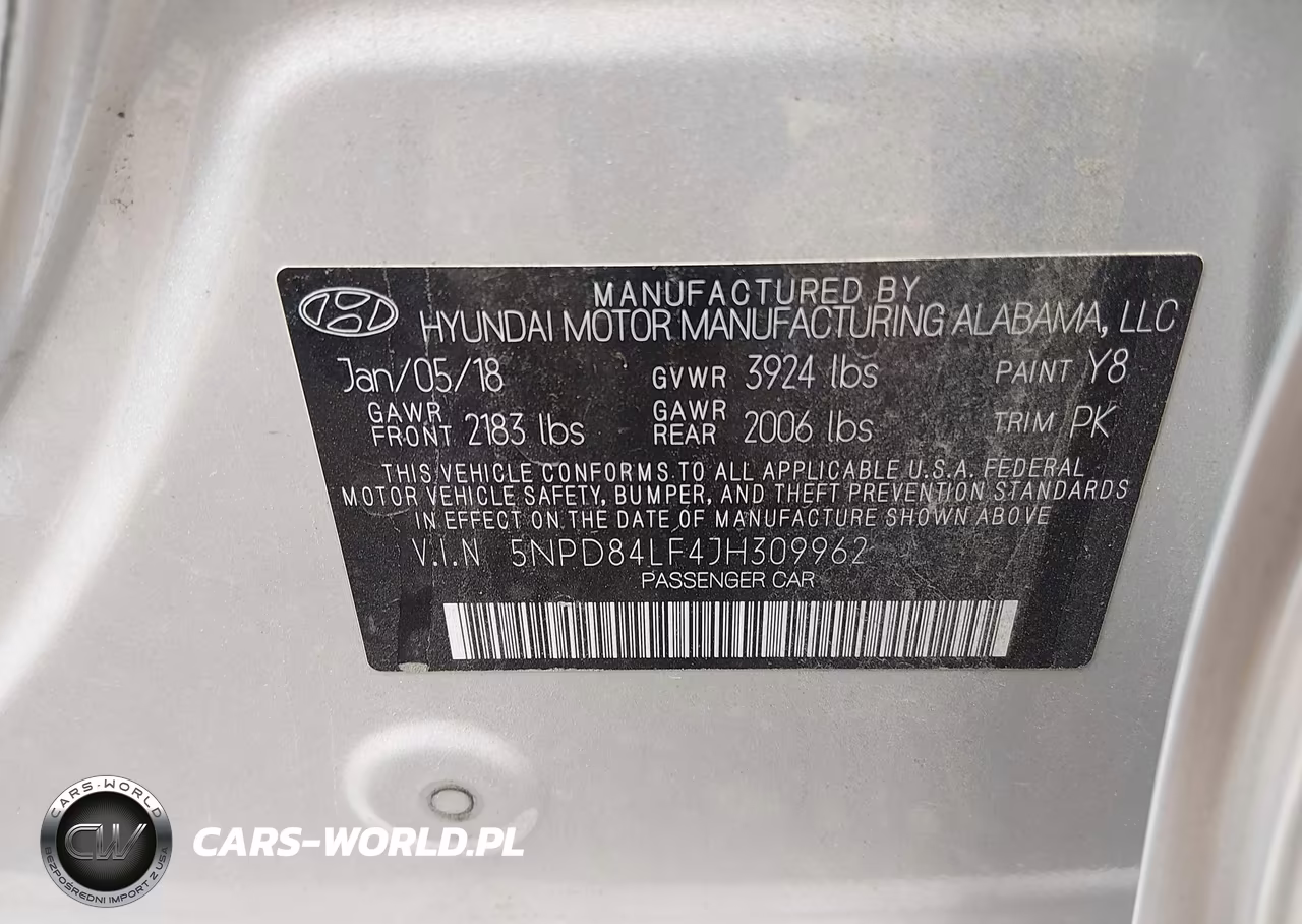 2018 Hyundai Elantra Sel VIN:5NPD84LF4JH309962 - 9