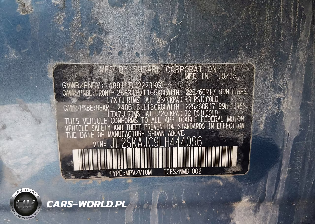 2020 Subaru Forester Premium VIN:JF2SKAJC9LH444096 - 9