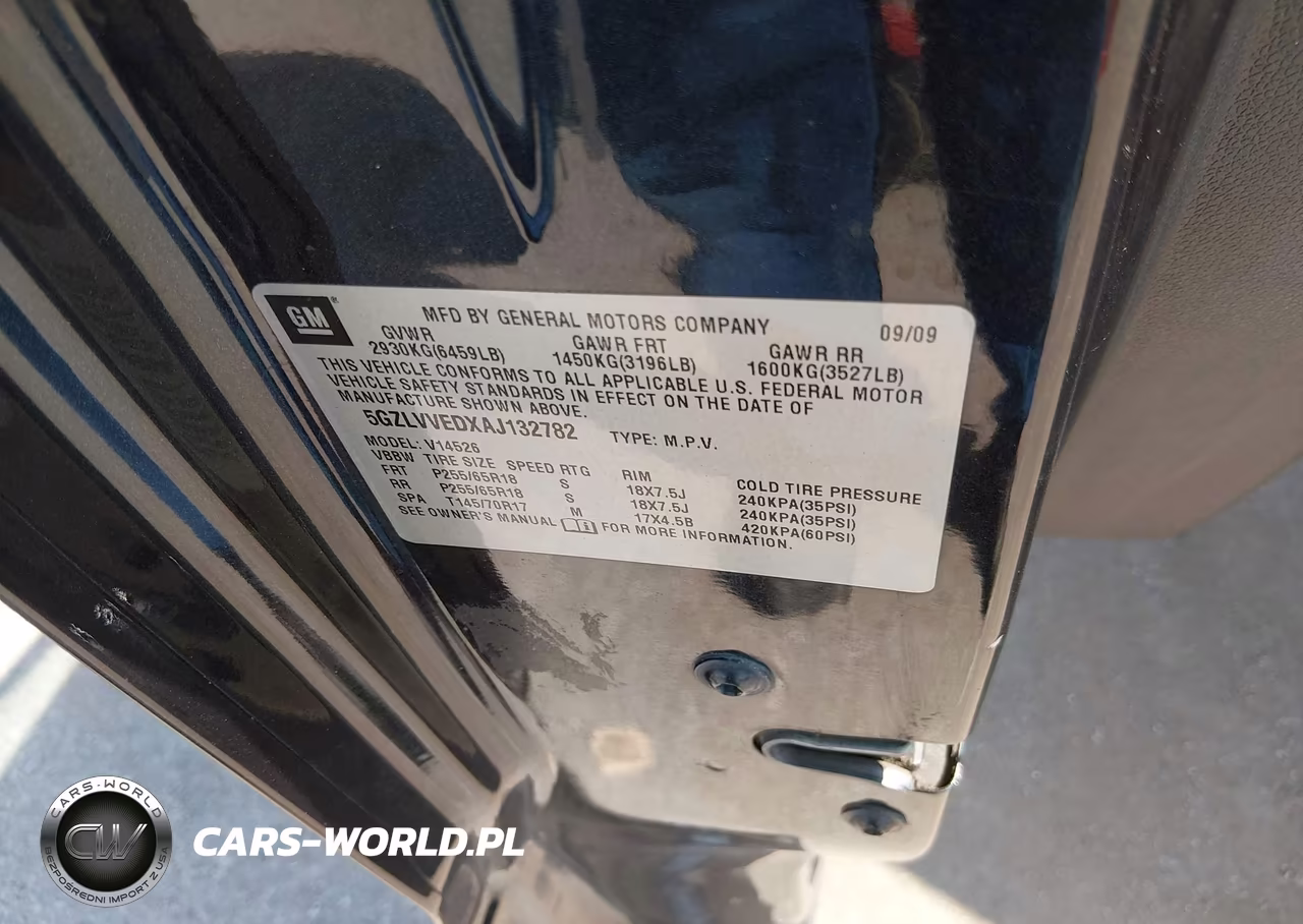 2010 Saturn Outlook Xr-L VIN:5GZLVVEDXAJ132782 - 9