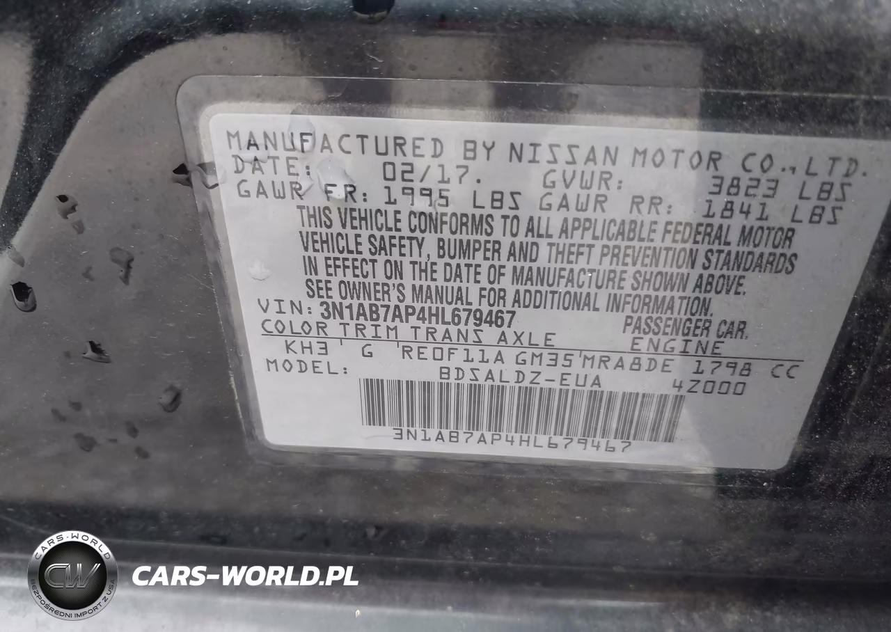 2017 Nissan Sentra Sv VIN:3N1AB7AP4HL679467 - 9