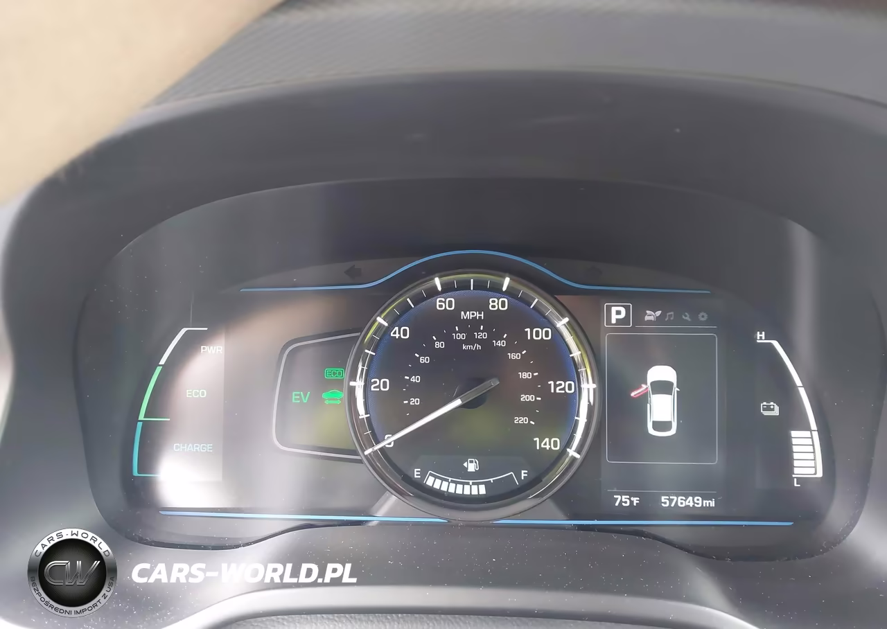 2018 Hyundai Ioniq Hybrid Blue VIN:KMHC65LC7JU076206 - 7