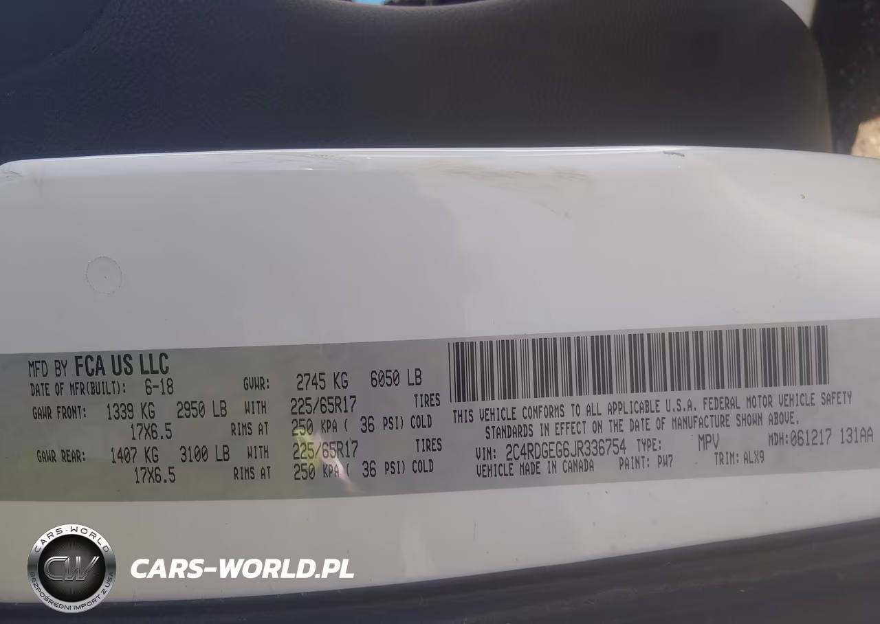 2018 Dodge Grand Caravan Gt VIN:2C4RDGEG6JR336754 - 9